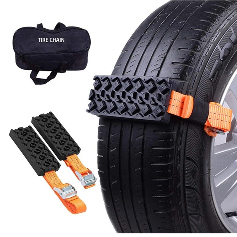 2PCS Car Universal Tire Belt Snow Chains Anti-Skid Autocross Outdoor Roadway Safety Snow Ground Driving Tool Wyz13105